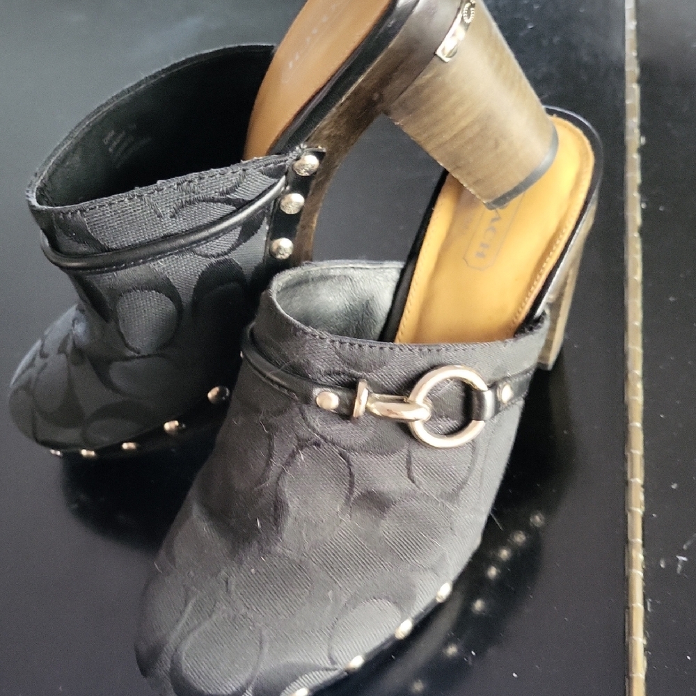 Coach Woman's Shasta Mules Size 7B